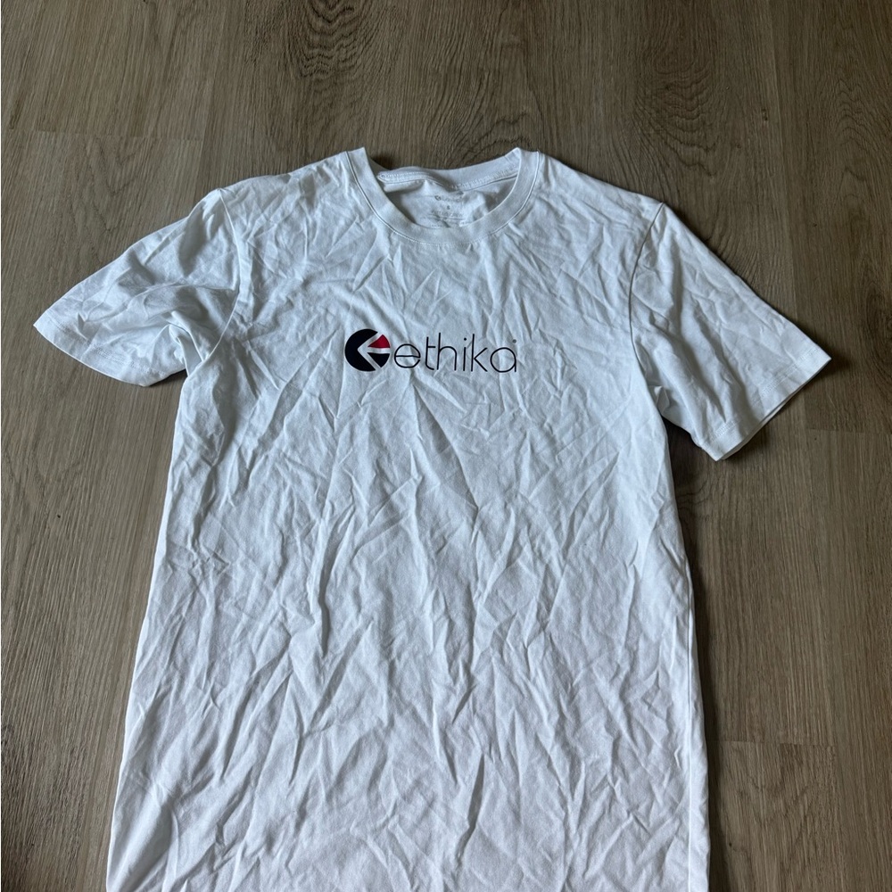Ethika White Short Sleeve Tee Casual Comfort